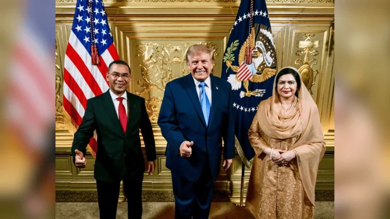 PM Tarique shares photo with Trump from New York dinner