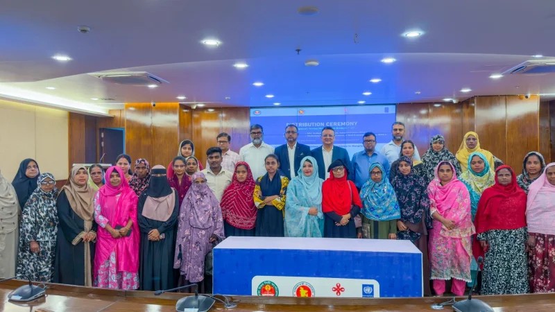 107 DNCC residents receive livelihood support equipment