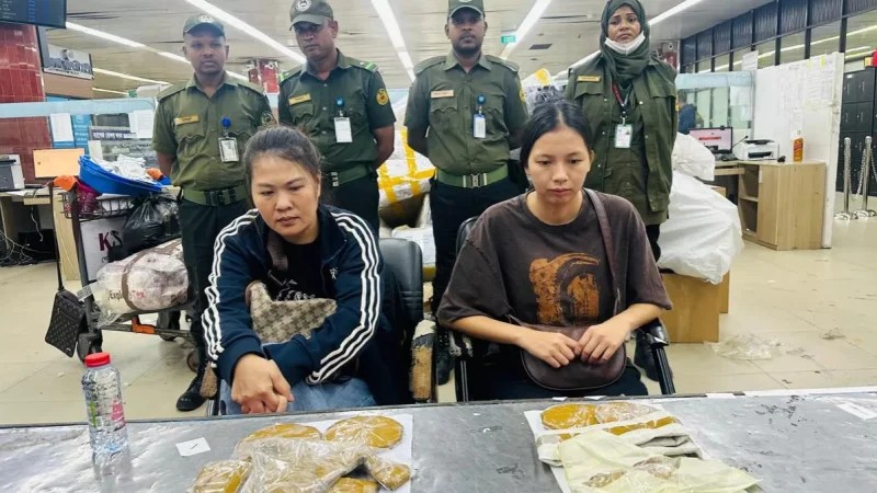 12 kg Gold Paste Seized at Dhaka Airport